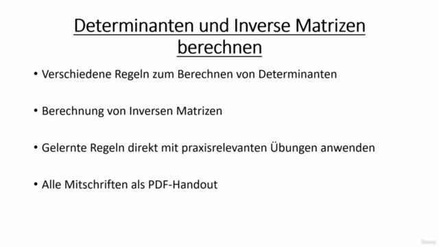Determinanten und Inverse Matrizen - Matrix-Rechnung – Screenshot 1