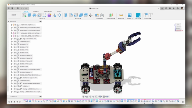 Fusion 360 - Robot Design – Screenshot 4