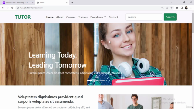 Bootstrap 5 from Scratch With Project – Screenshot 3