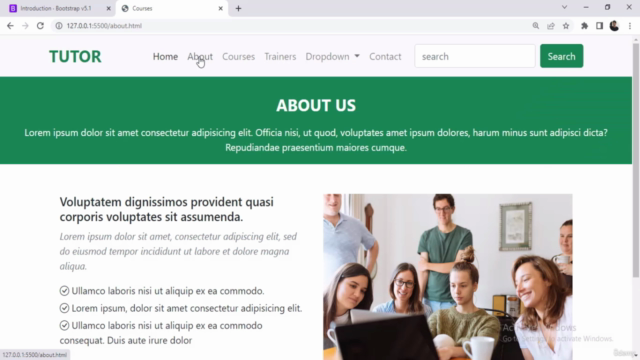 Bootstrap 5 from Scratch With Project – Screenshot 4