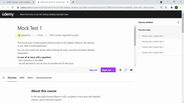 Test Series to Ace the Tableau Desktop Specialist Exam 2025 – Screenshot 2