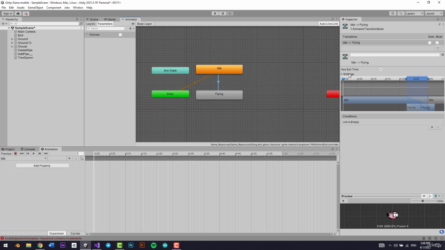 Create a Flappy Bird game on Android for Beginners/Unity& C# – Screenshot 2