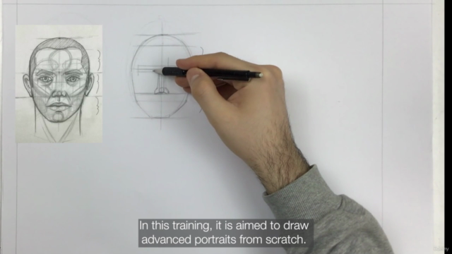 Pencil Drawing Portrait Drawing and Design Course – Screenshot 1