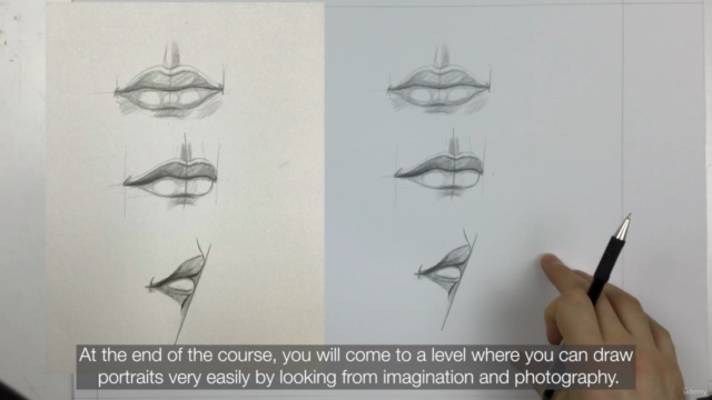 Pencil Drawing Portrait Drawing and Design Course – Screenshot 4