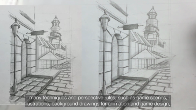 Outdoor and Building Drawing Course with Perspective - Screenshot_02