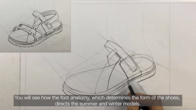 Shoe Drawing Course with Perspective Techniques – Screenshot 1