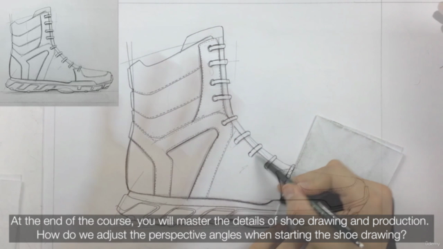 Shoe Drawing Course with Perspective Techniques – Screenshot 3
