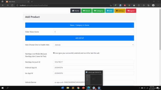 Build Ebook App with Flutter, PHP, MySql and Ads Integration - Screenshot_02