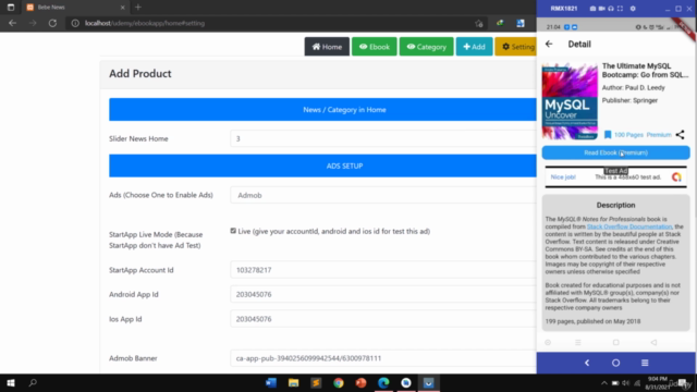 Build Ebook App with Flutter, PHP, MySql and Ads Integration - Screenshot_03