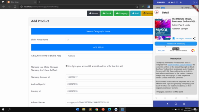 Build Ebook App with Flutter, PHP, MySql and Ads Integration - Screenshot_04
