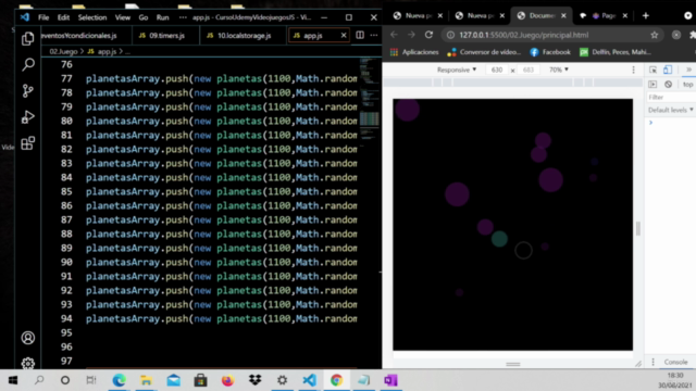 Videojuegos con Javascript y Canvas 2024 – Screenshot 2