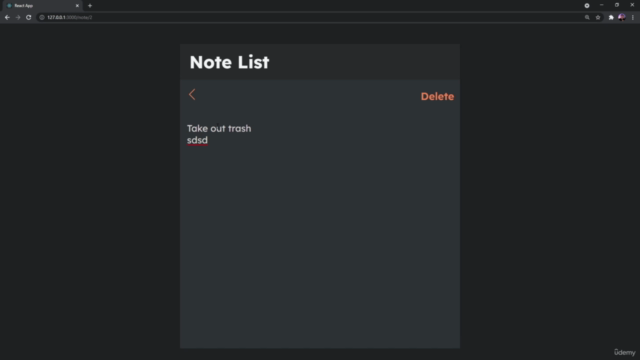 React JS Notes App & Crash Course – Screenshot 1