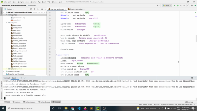 Master: Robot Framework con Python Test QA (En Español) – Screenshot 2
