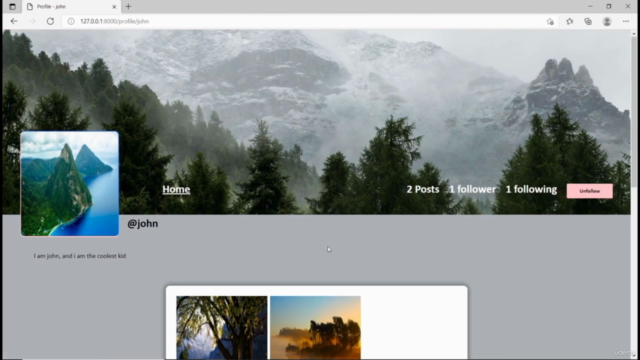Python Django Full Social Media Course – Screenshot 1