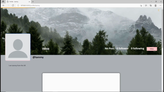 Python Django Full Social Media Course – Screenshot 2