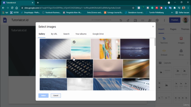 Membuat Web dan Landing Page dengan Google Sites – Screenshot 2