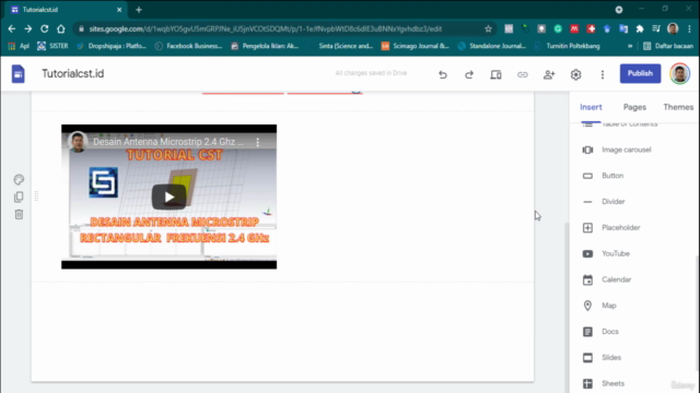 Membuat Web dan Landing Page dengan Google Sites – Screenshot 3