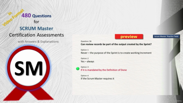Scrum Master Certification: 480 Questions, explanations 2022 - Screenshot_02