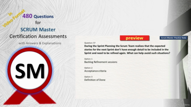 Scrum Master Certification: 480 Questions, explanations 2022 - Screenshot_03