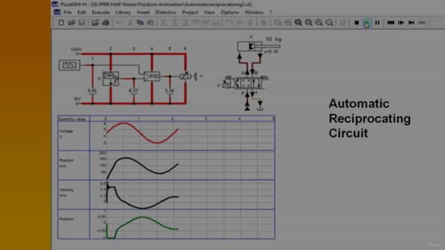 Learn Fluidsim software - Hydraulics – Screenshot 2