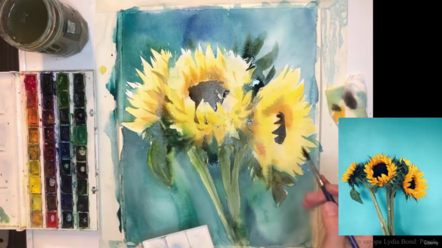 Акварель "Подсолнухи" – Screenshot 3