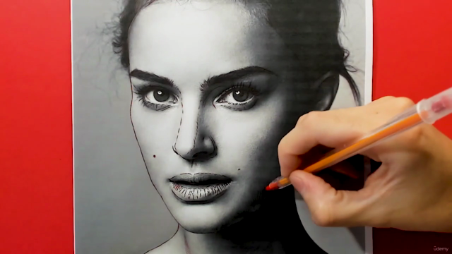 Drawing a Realistic Portrait with Graphite – Screenshot 2