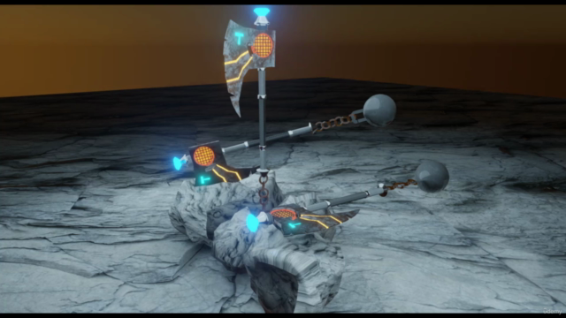 real worrier axe in blender | blender animation, modelling | – Screenshot 2