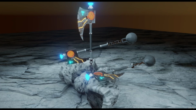 real worrier axe in blender | blender animation, modelling | – Screenshot 4