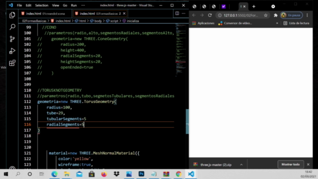 Aprende Three.js , 3D en el navegador – Screenshot 1