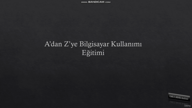 A'dan Z'ye Bilgisayar Kullanımı - Sıfırdan İleri Düzey – Screenshot 1
