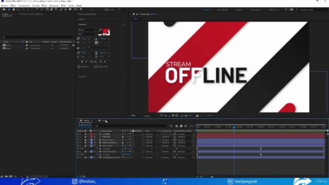 After Effects: Criando Overlays animadas para Live Stream – Screenshot 2