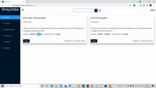 MERN Stack Job Portal App : React ,Redux ,Node ,Mongo 2021 - Screenshot_02
