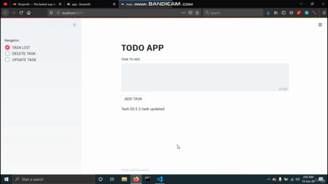 Basics of Streamlit – Screenshot 2