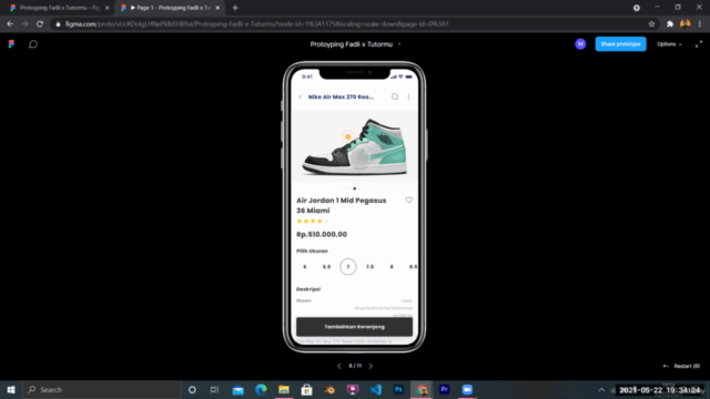 Kelas Dasar Prototyping with Figma – Screenshot 1