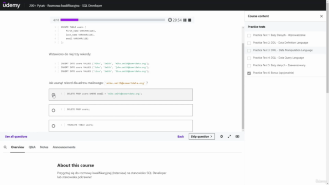 300+ Pytań - Rozmowa kwalifikacyjna dla SQL Developera – Screenshot 3