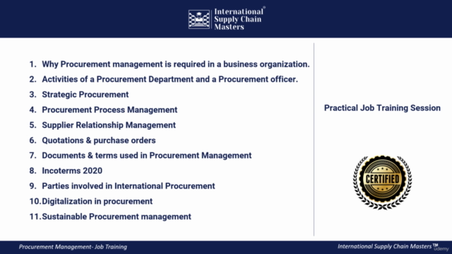 Procurement Management- Job Training Course – Screenshot 4
