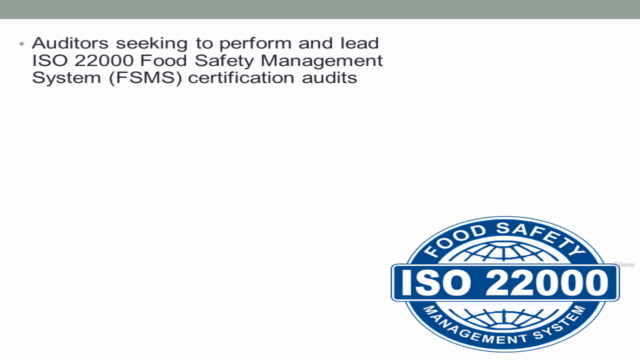ISO 22000 Food Safety Management Systems Lead Auditor Course – Screenshot 4