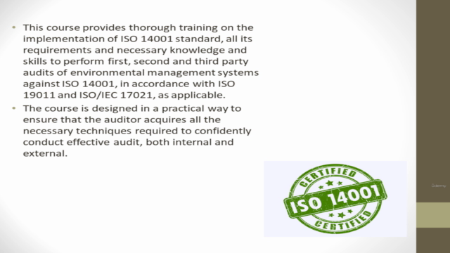 ISO 14001 (EMS) Lead Auditor Certification Course – Screenshot 1
