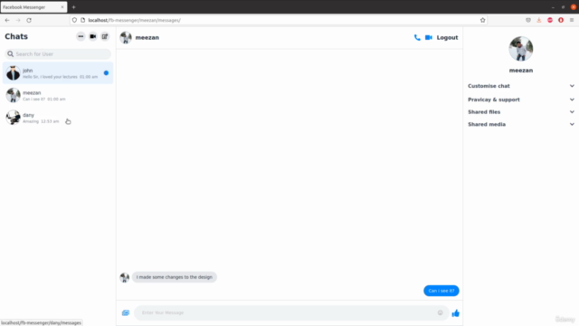 Real Time FaceBook Chat Messenger using WebSockets,PHP,MySQL – Screenshot 2