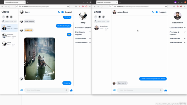 Real Time FaceBook Chat Messenger using WebSockets,PHP,MySQL – Screenshot 3