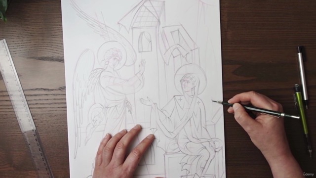 Byzantine Iconography Series 9 (P3) The Annunciation – Screenshot 4