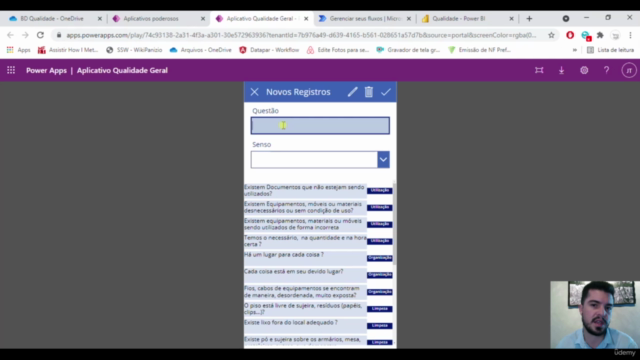 Aplicativo de qualidade com power apps, automate e power bi – Screenshot 2