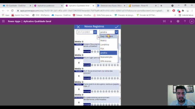 Aplicativo de qualidade com power apps, automate e power bi – Screenshot 3