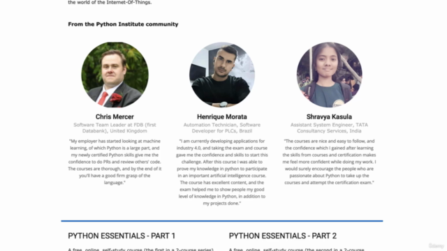 Python Basics Course – Screenshot 2