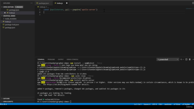 GraphQL: Learn Basic GraphQL with Node JS and MongoDB – Screenshot 1