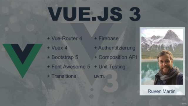 Vue.js 3 - Der Komplettkurs (inkl. vue-router, vuex uvm.) – Screenshot 1