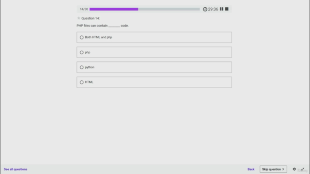 PHP Practice Test From Begging to Advanced Level – Screenshot 3