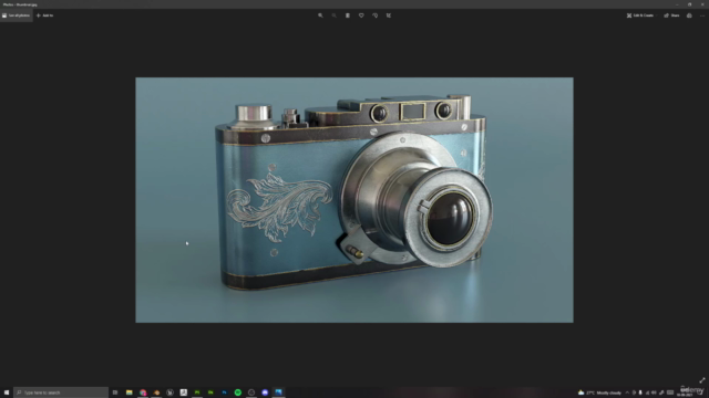 Create a Camera in Blender 3D and Substance Painter – Screenshot 1