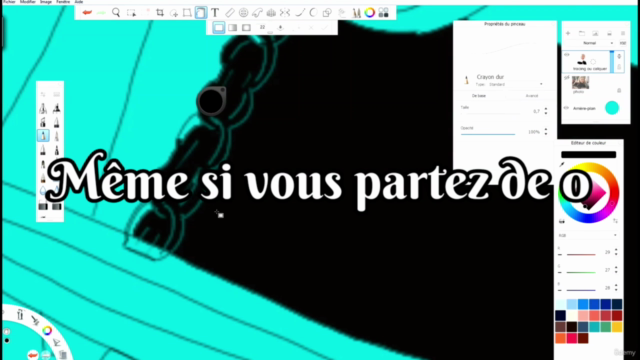 APPRENDRE LE DIGITAL PAINTING : DESSINER DES YEUX MANGA – Screenshot 1