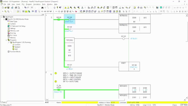 Omron PLC PID Control (CX-Programmer) – Screenshot 3